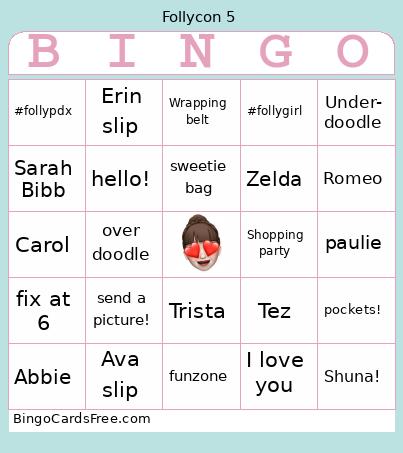 follycon bingo