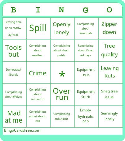 Forest Bingo