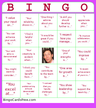 Forrest 2 Bingo Card