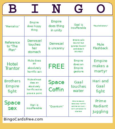 Foundation Season 3 Bingo