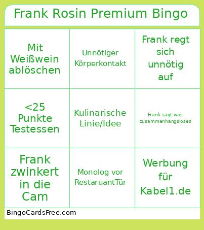 Frank Rosin Premium Bingo