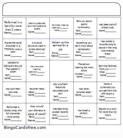 Freinds Bingo Card