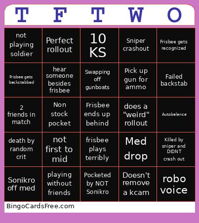 Frisbeeverse BINGO