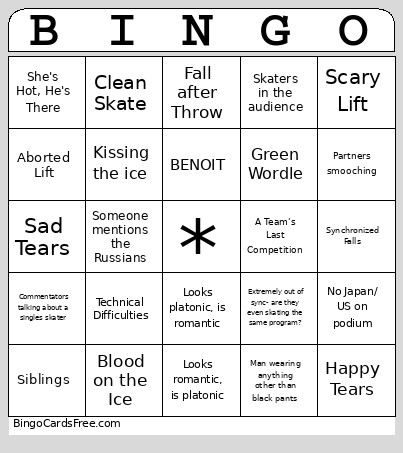 FS Worlds Bingo Card