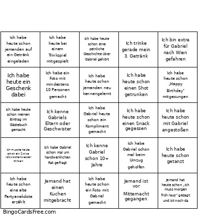 Gabsiii Bingo Card