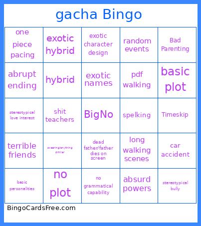 Gacha Bingo