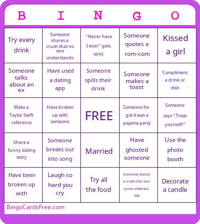 Galentine's Bingo