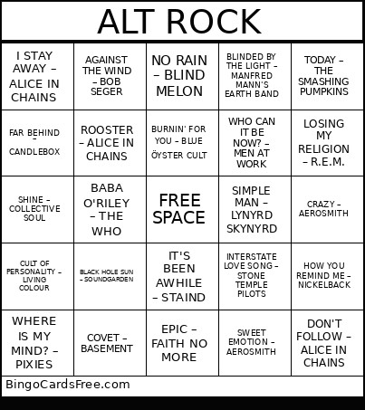 GARAGE BEERS Bingo Card