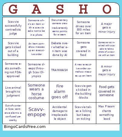 GASHO Bingo