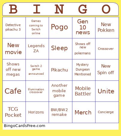 Gayer Bingo Card