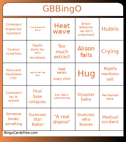 GB Bingo Card
