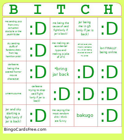 Gc (its Lwky Dead 😢) Bingo Card