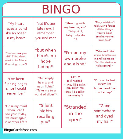 Gcmm Music 1.1 Bingo Card