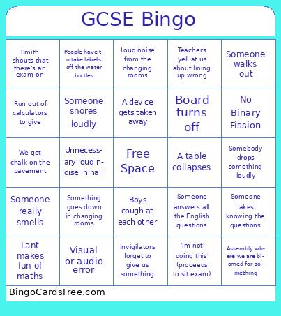 GCSE Bingo