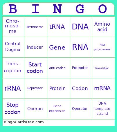 Gene Expression Bingo