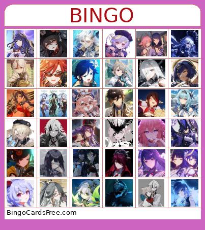 Genshin Bingo