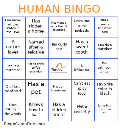 Get To Know Ya Bingo Card