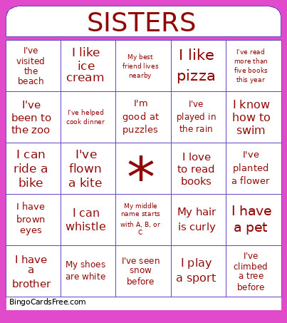 Get To Know You Bingo Card