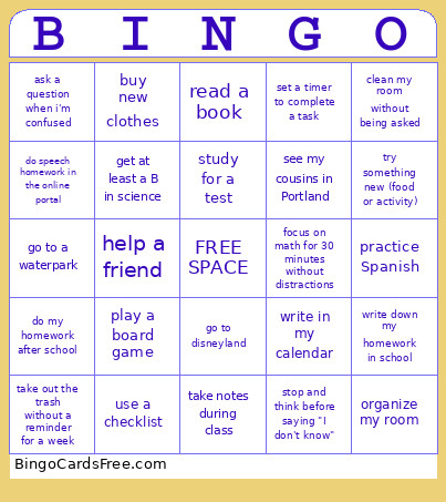 Giada 2026 Bingo Card