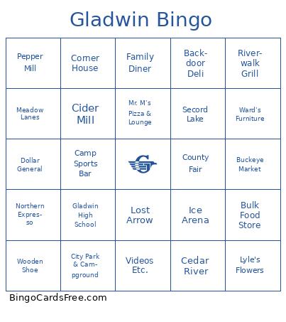 Gladwin Bingo