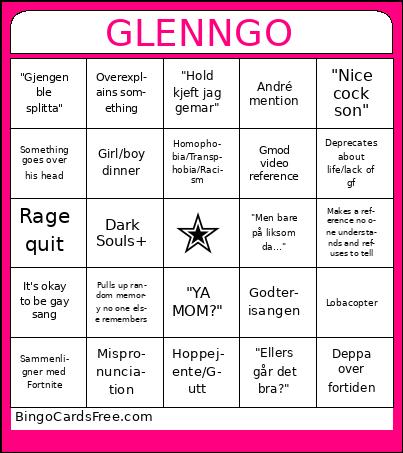 Glenngo Bingo