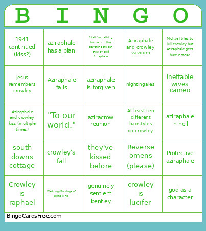 GO3 Hopes Bingo Card