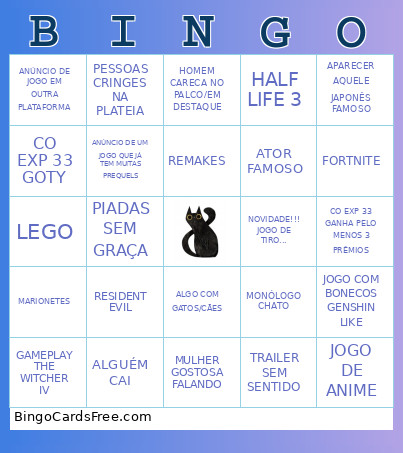 GOMPAS Bingo Card