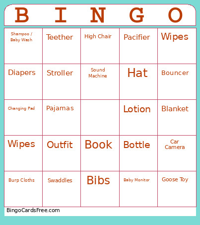 Goose Bingo Card