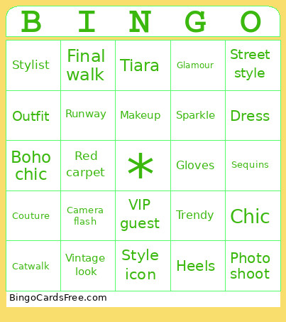 GoSuper Bingo Card