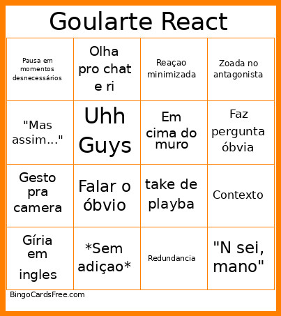 Goularte React Bingo Card