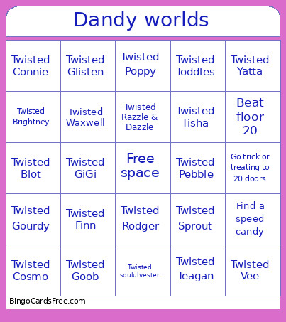 Gourdy Halloween Bingo Card