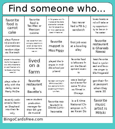 GPMF 2025 Staff Bingo