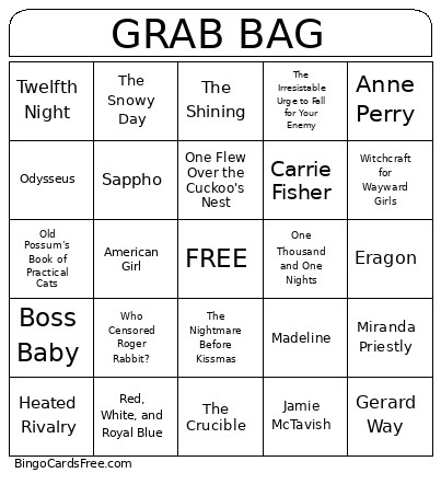 GRAB BAG Bingo Card