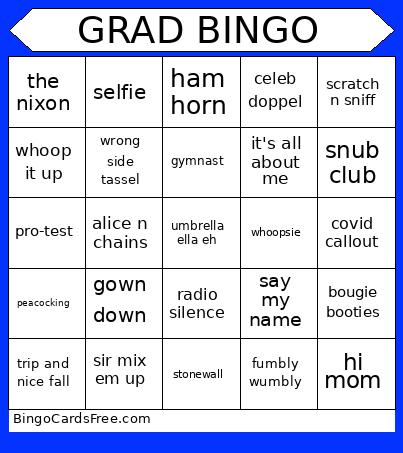 grad bingo