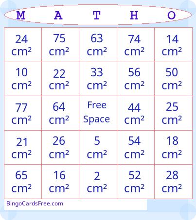 Grade 6 Unit 1 Bingo Cards Free Pdf Printable Game, Title: MATHO