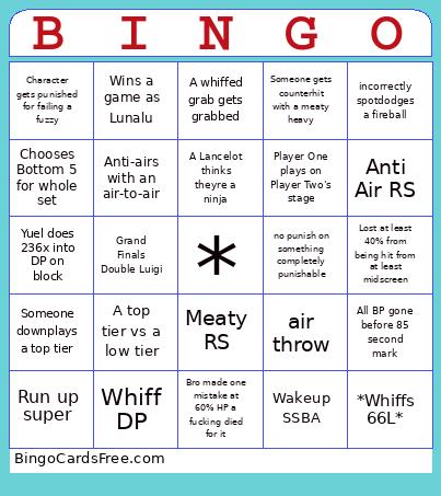 Granbooze #2 Bingo Card
