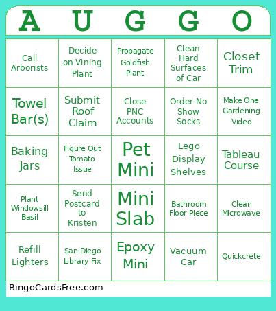 GRB August Bingo