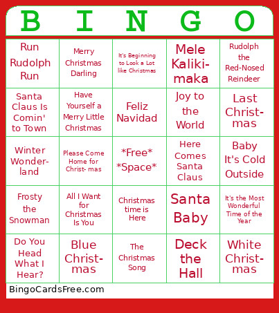 Green Acres Bingo Card