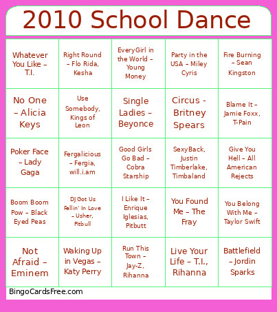 Groove Like It's 1979 Bingo Card