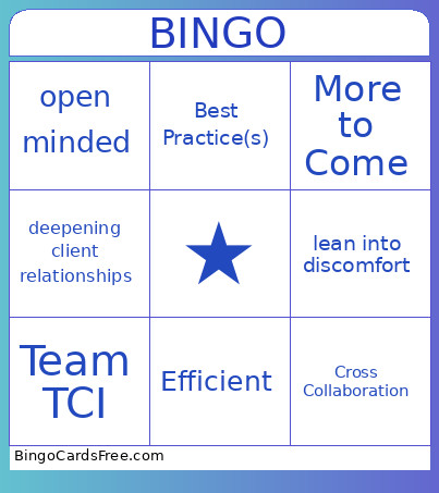 Group Bingo Card