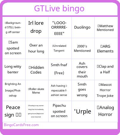 GTLive bingo 