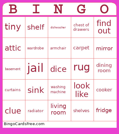 GTTW A2 U2 Bingo Card