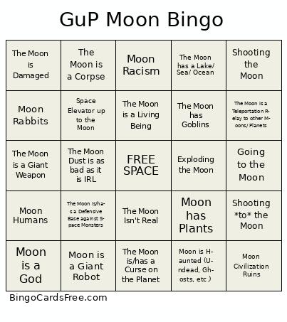 GuP Moon Bingo