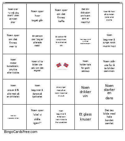 Gutta Vors Bingo Card