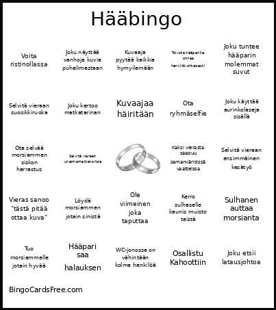 Hää Bingo Card