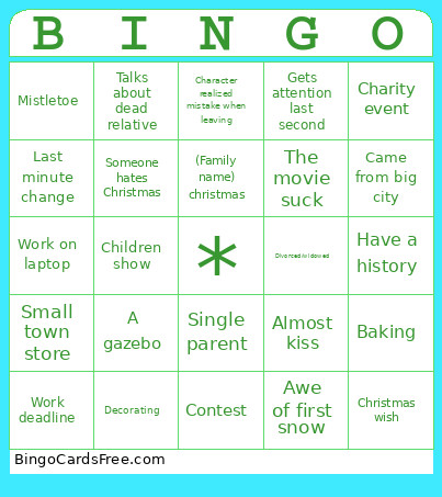 Hallmark Bingo Card 2
