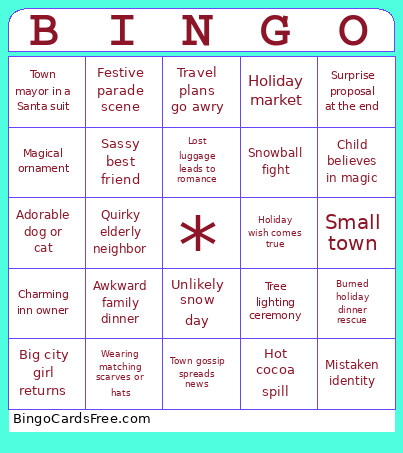 Hallmark Misc Bingo Card