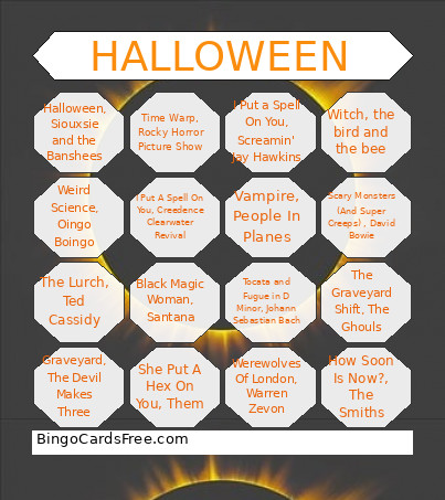 HALLOWEEN Bingo Card