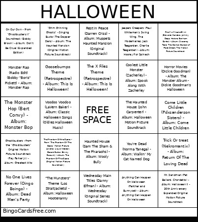 HALLOWEEN Bingo Card 2