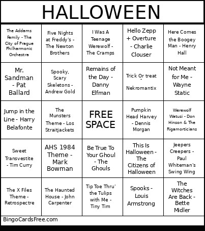 HALLOWEEN Bingo Card